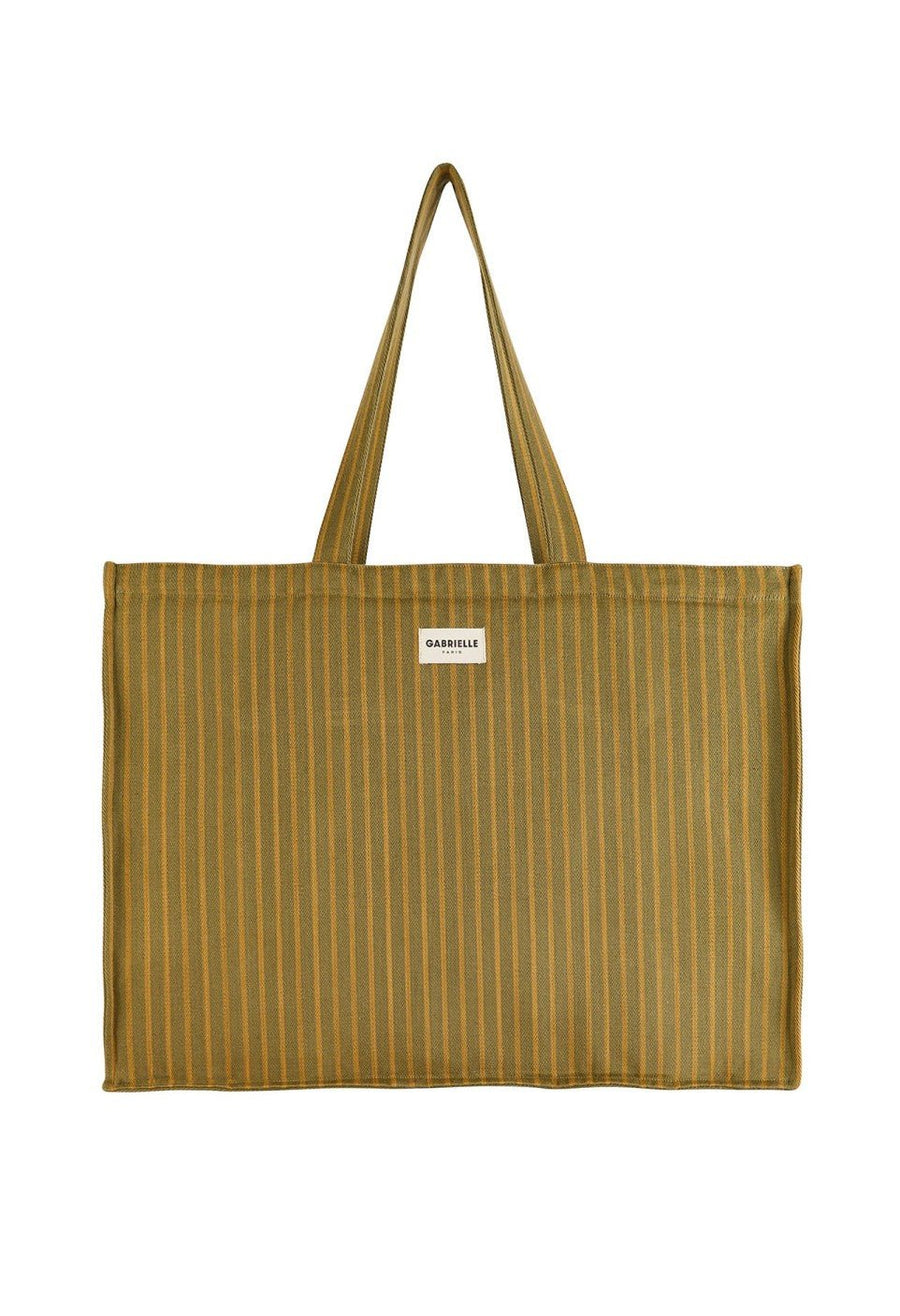 Sac week-end femme en coton Rayures Rivoli