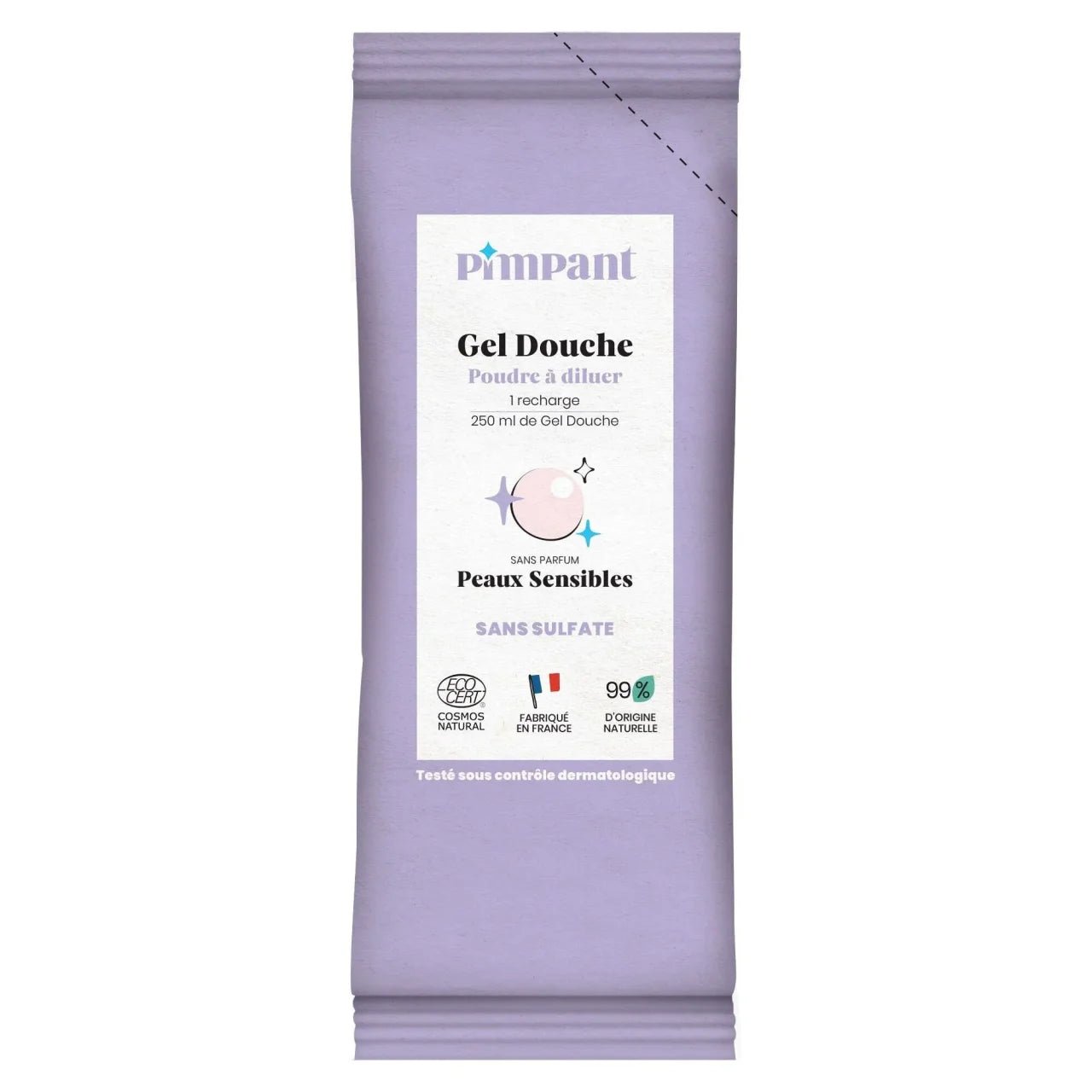 GEL DOUCHE PEAUX SENSIBLES RECHARGE POUDRE À DILUER - Pimpant - Lili Margaret