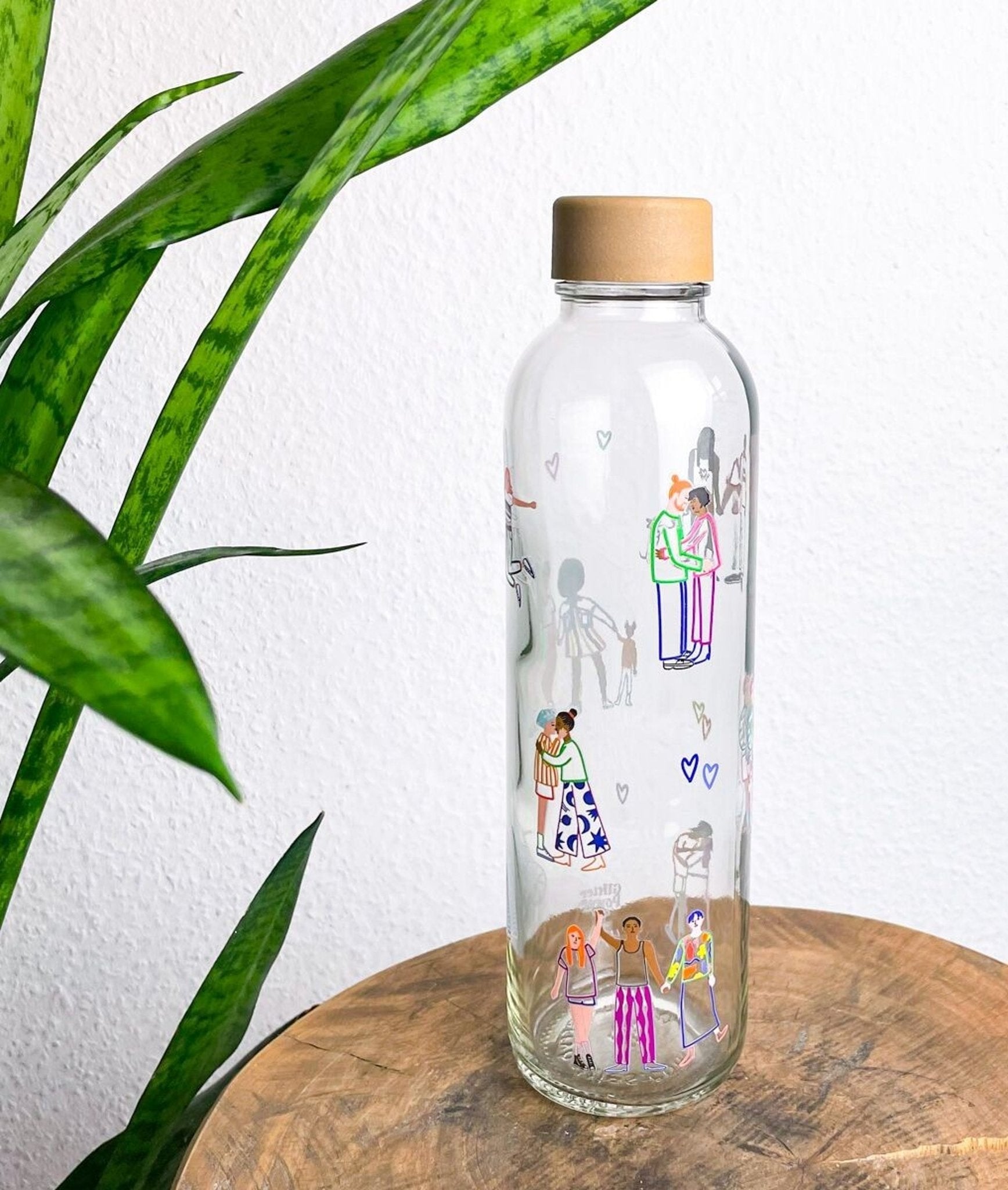 GOURDE EN VERRE LOVE IS LOVE - Carry - Lili Margaret