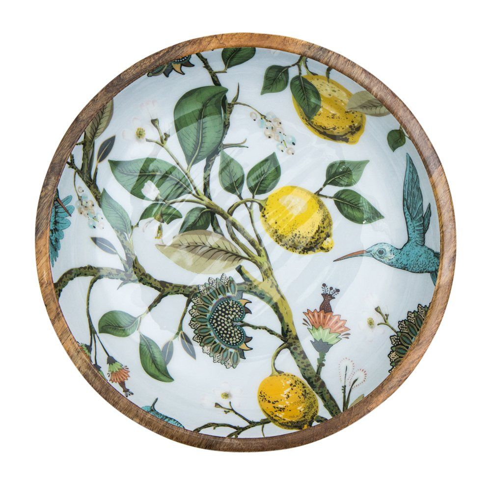 GRAND PLAT DE PRÉSENTATION BOIS DE MANGUIER Lemon Bird - By Room - Lili Margaret
