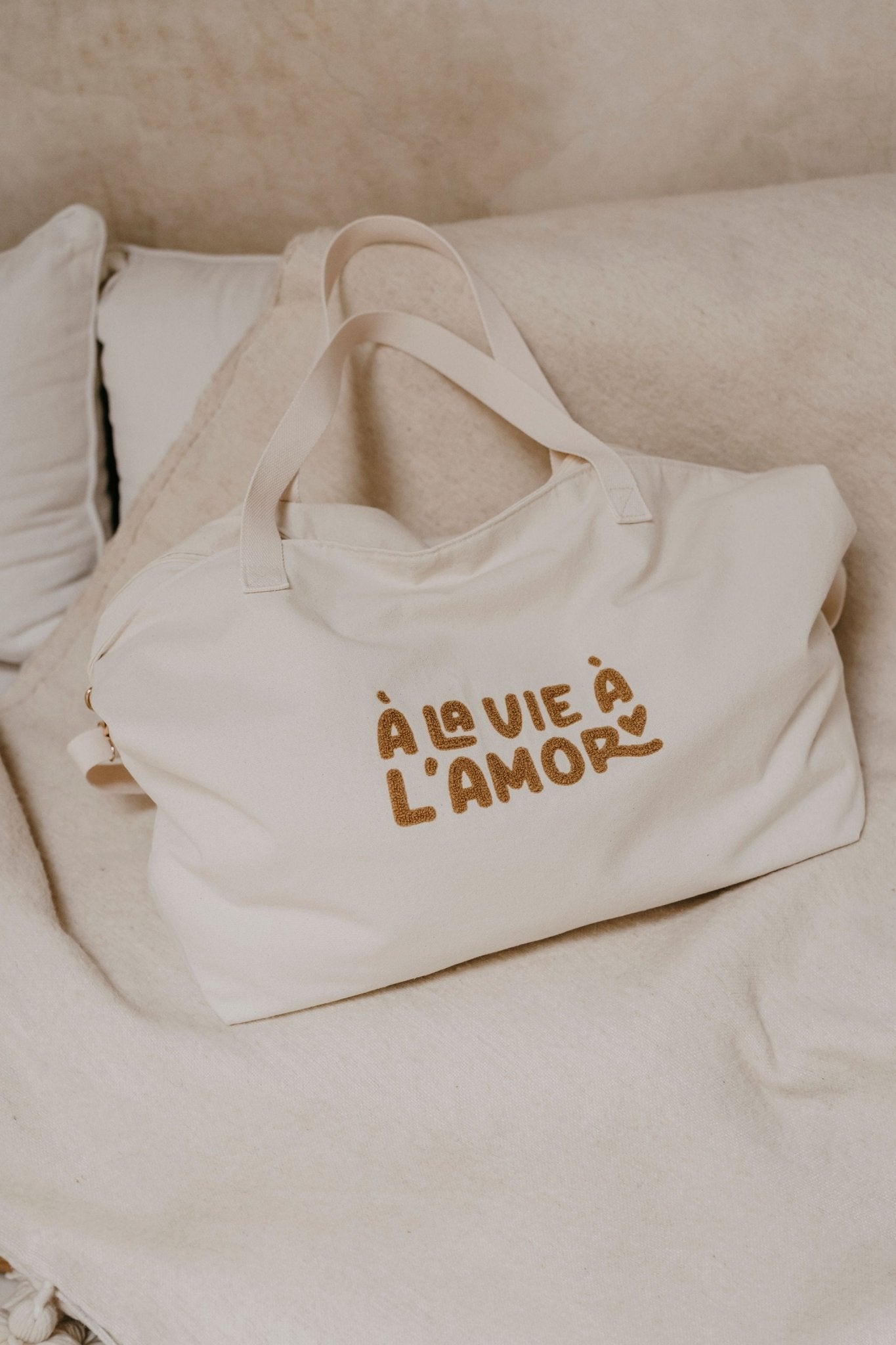 Grand sac cabas en coton A la vie à l&