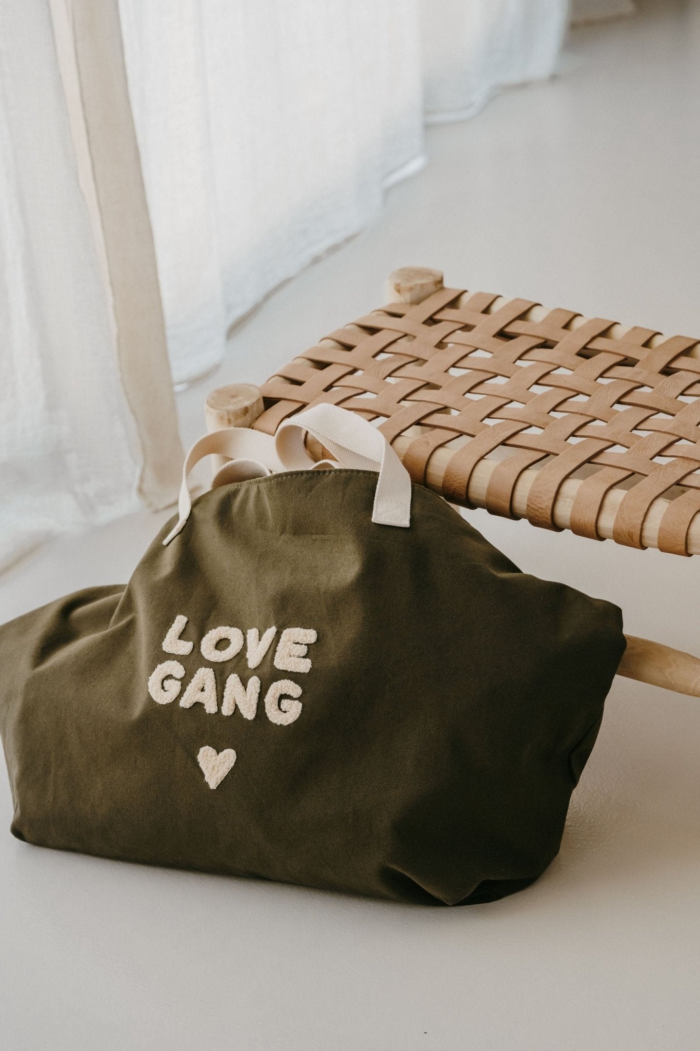 Grand sac cabas en coton Love Gang - Zakuw - Lili Margaret