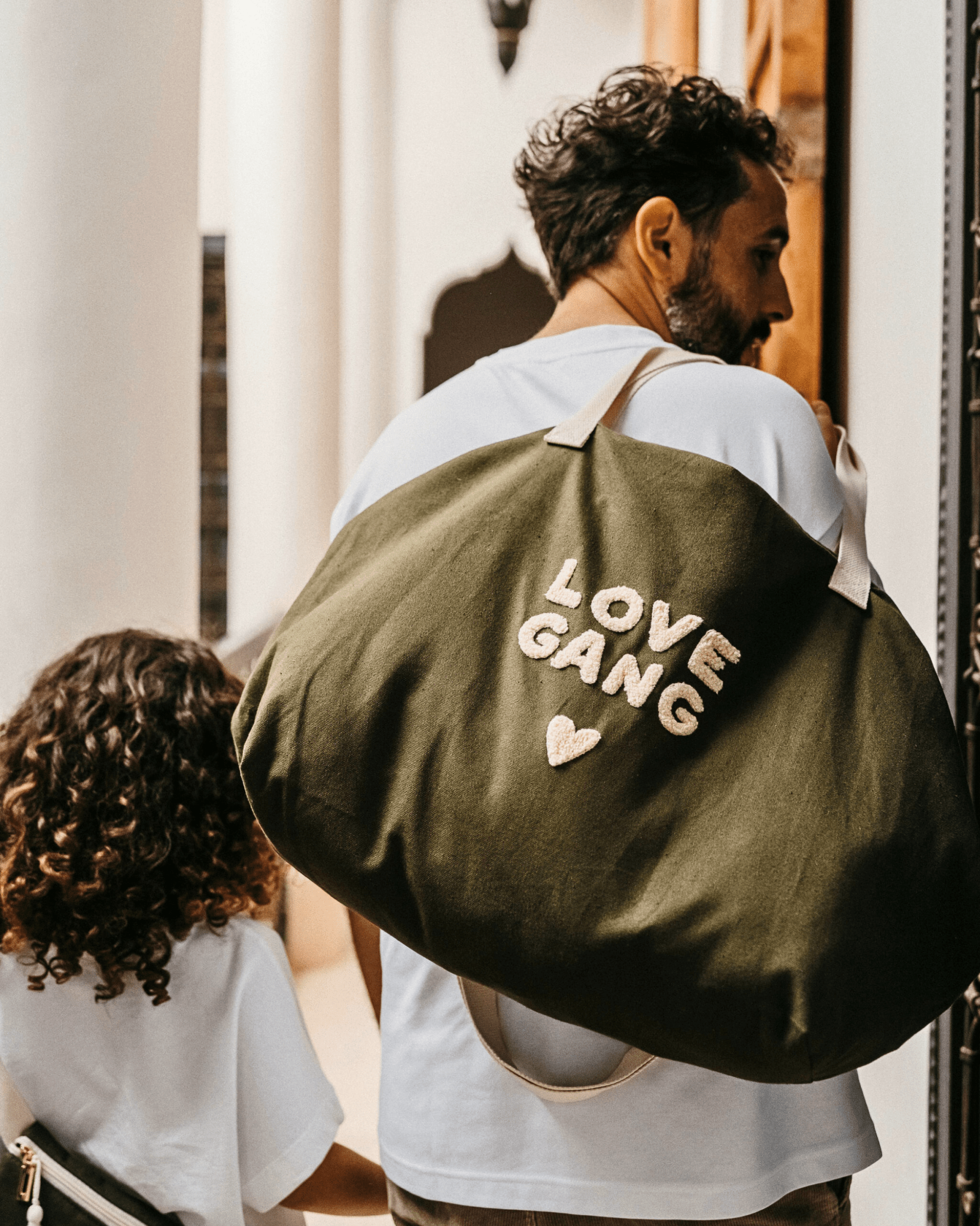 Grand sac cabas en coton Love Gang - Zakuw - Lili Margaret