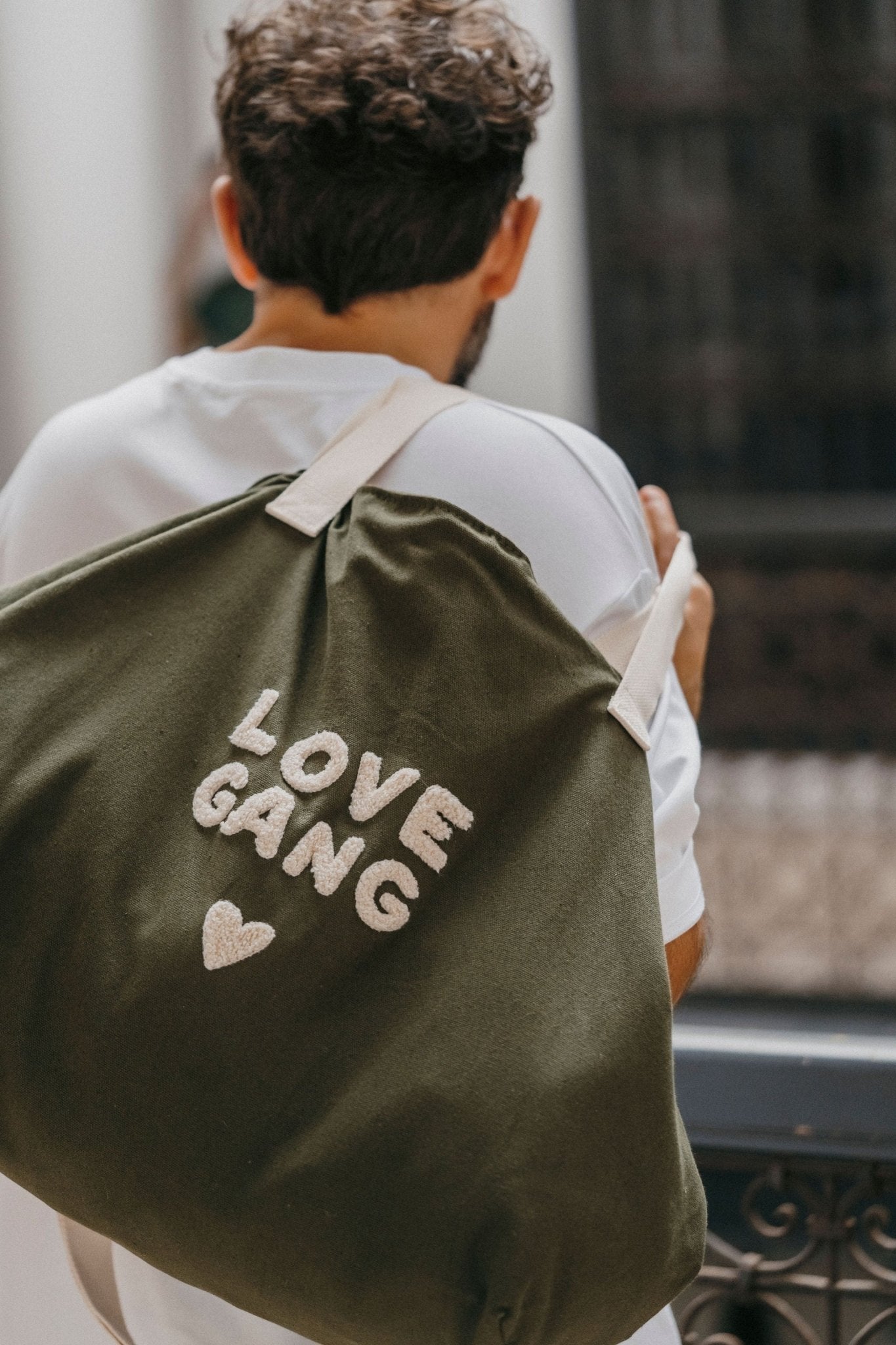 Grand sac cabas en coton Love Gang - Zakuw - Lili Margaret