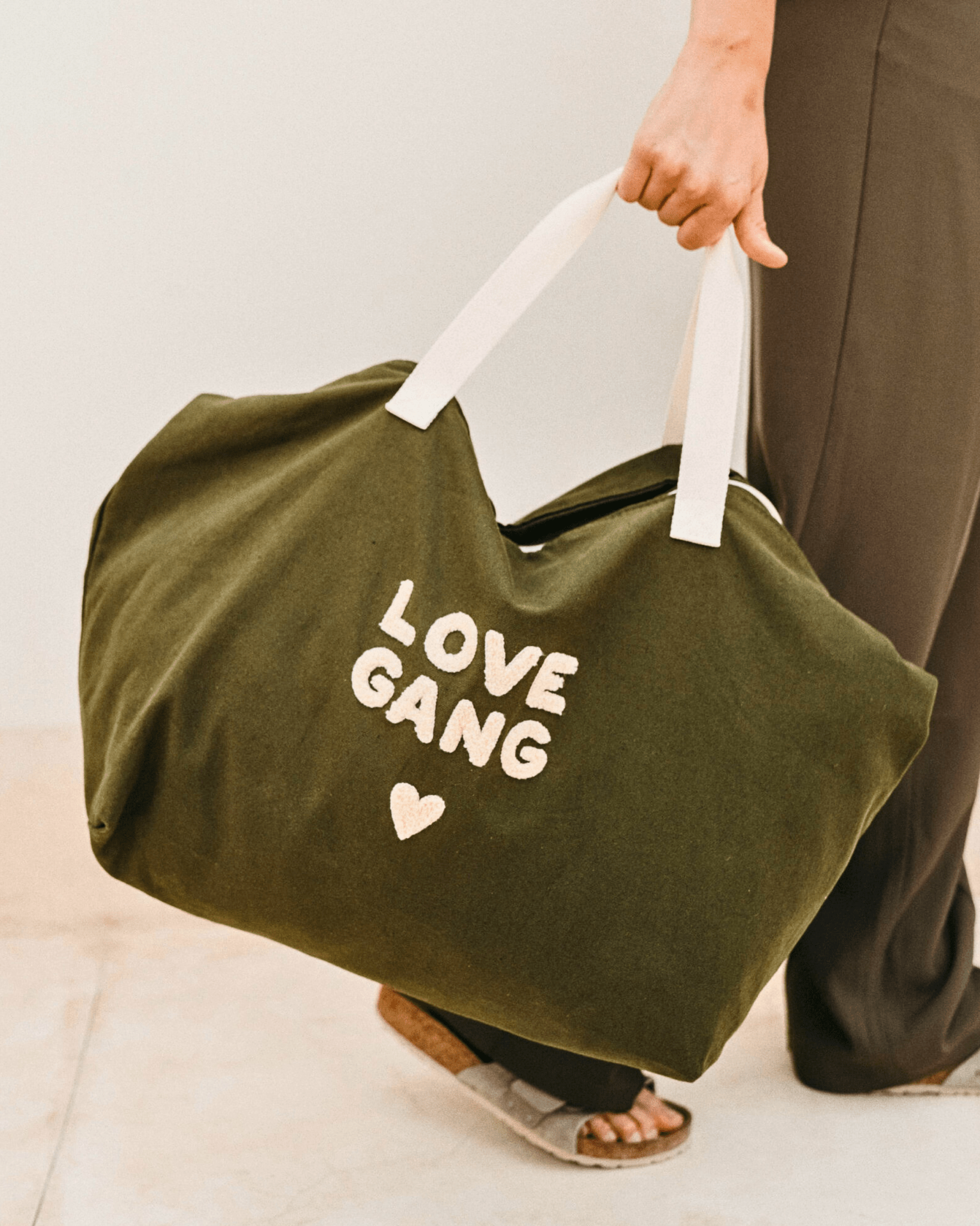 Grand sac cabas en coton Love Gang - Zakuw - Lili Margaret