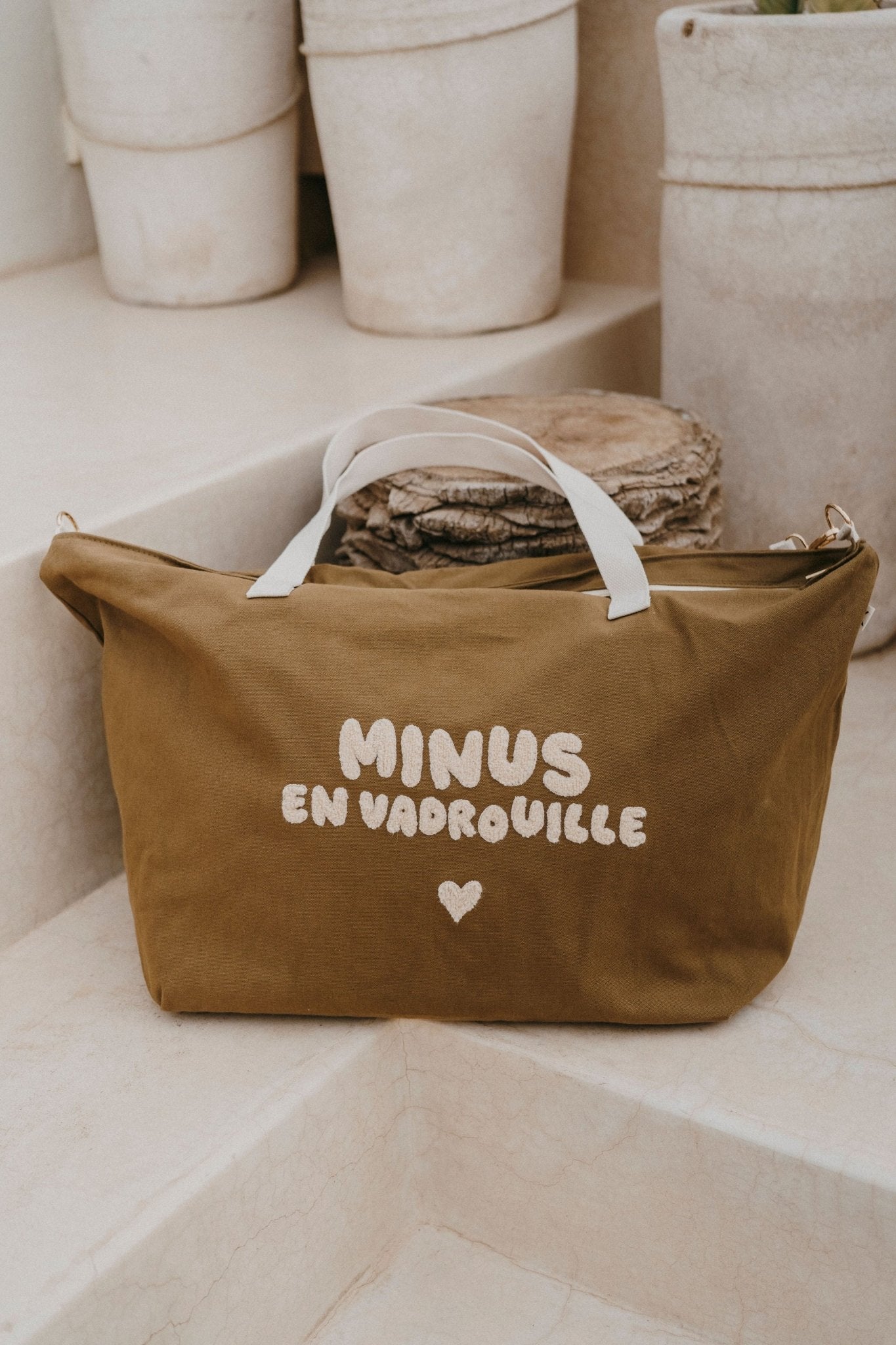 GRAND SAC CABAS EN COTON MINUS EN VADROUILLE - Zakuw - Lili Margaret