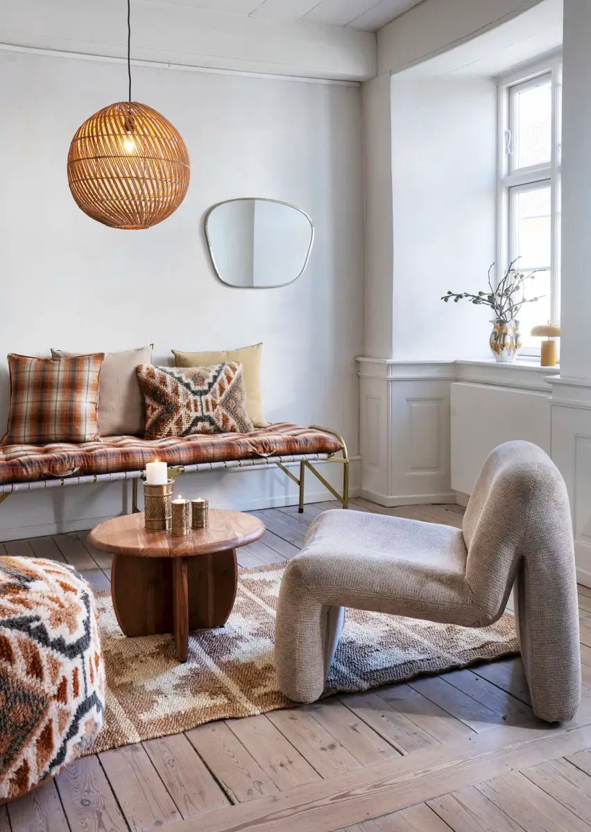 Housse de coussin à carreaux en coton - Madam Stoltz