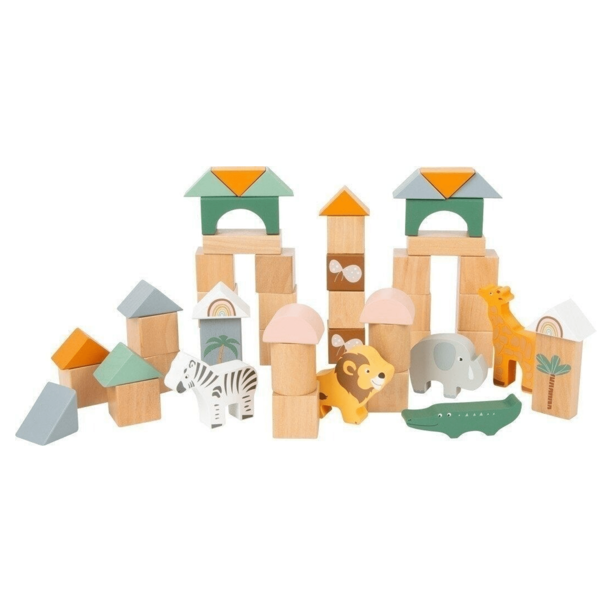 JEU DE CONSTRUCTION BOIS "SAFARI" - small foot - Lili Margaret
