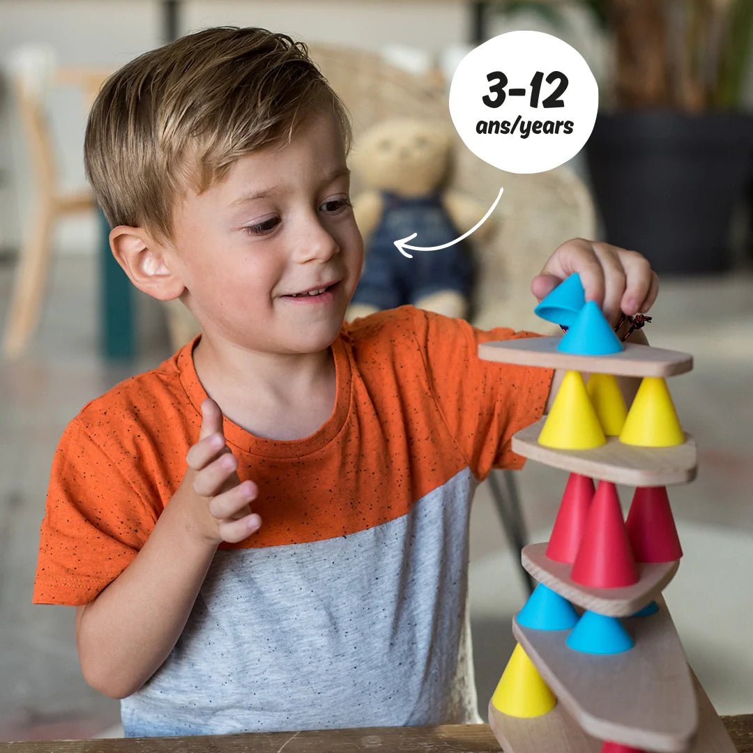 JEU DE CONSTRUCTION ÉDUCATIF EN BOIS PIKS – Oppi - Lili Margaret