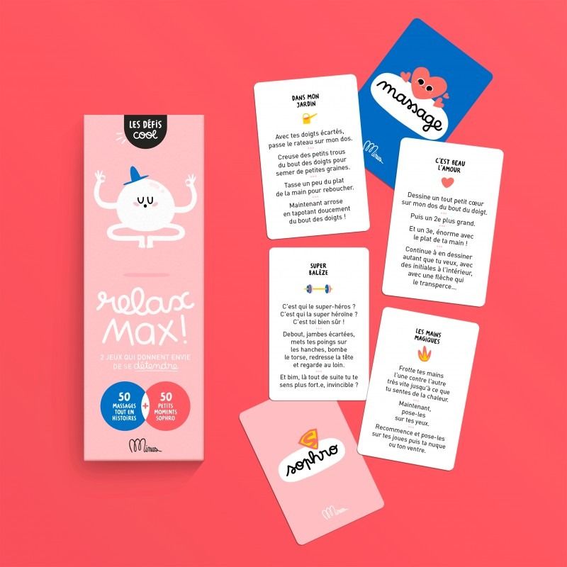 JEU DE DÉTENTE POUR ENFANT "RELAX MAX" - Minus Editions - Lili Margaret