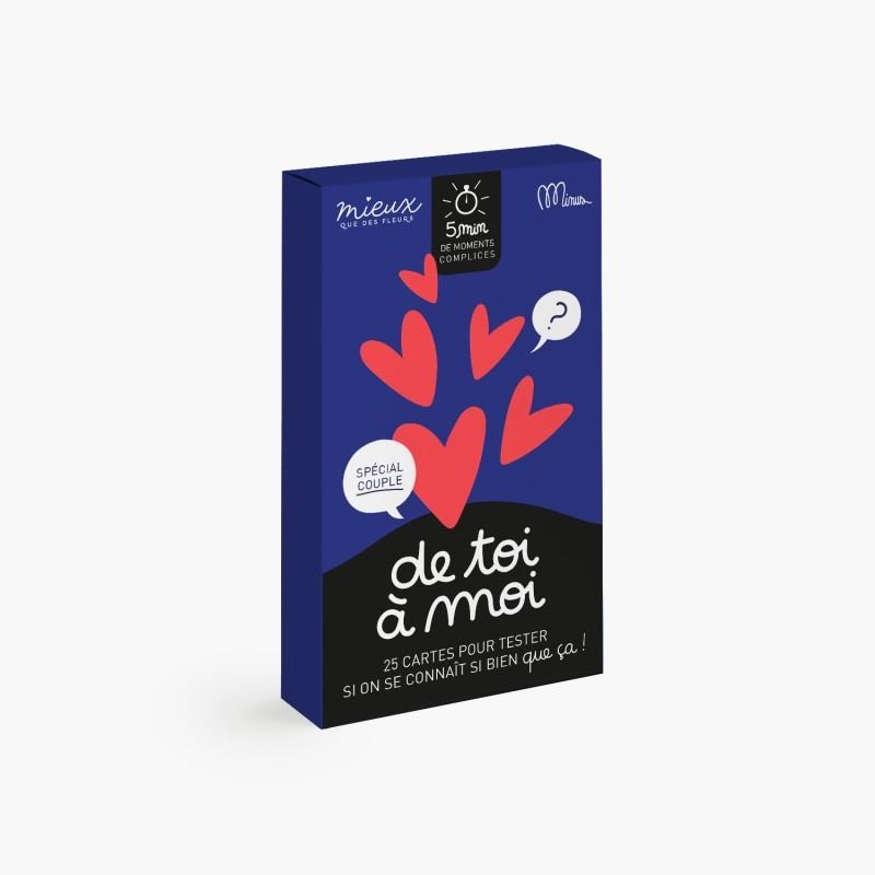JEU DE DISCUSSION EN COUPLE "DE TOI À MOI" - Minus Editions - Lili Margaret