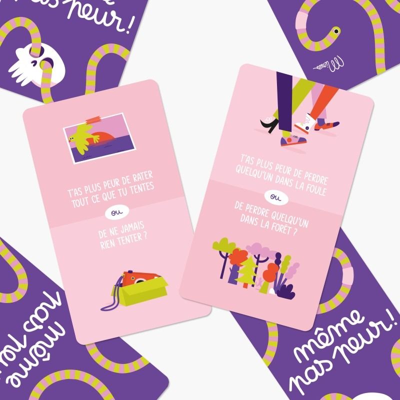 JEU DE DISCUSSION ENTRE AMIS ET EN FAMILLE "MÊME PAS PEUR" - Minus Editions - Lili Margaret