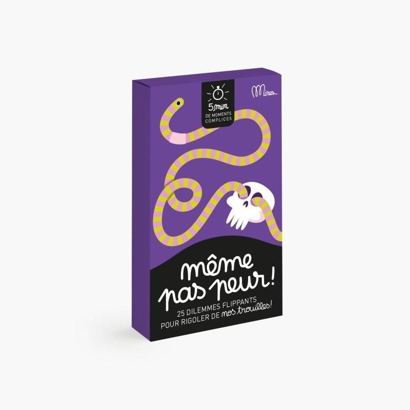 JEU DE DISCUSSION ENTRE AMIS ET EN FAMILLE "MÊME PAS PEUR" - Minus Editions - Lili Margaret