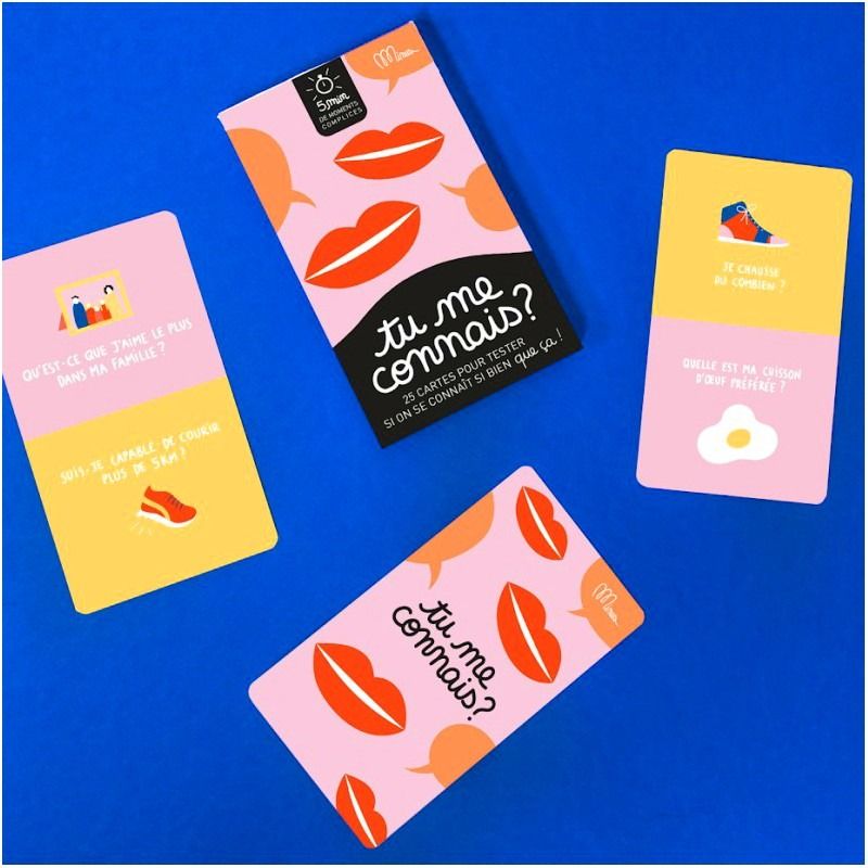 JEU DE DISCUSSION ENTRE AMIS ET EN FAMILLE "TU ME CONNAIS ?" - Minus Editions - Lili Margaret