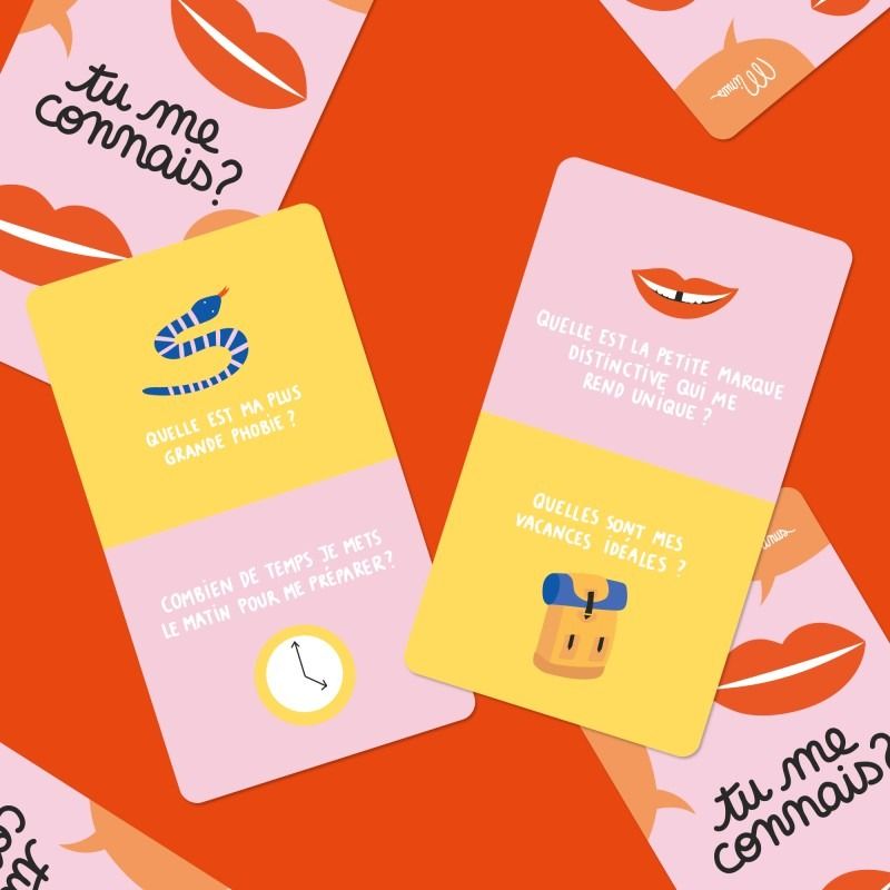 JEU DE DISCUSSION ENTRE AMIS ET EN FAMILLE "TU ME CONNAIS ?" - Minus Editions - Lili Margaret