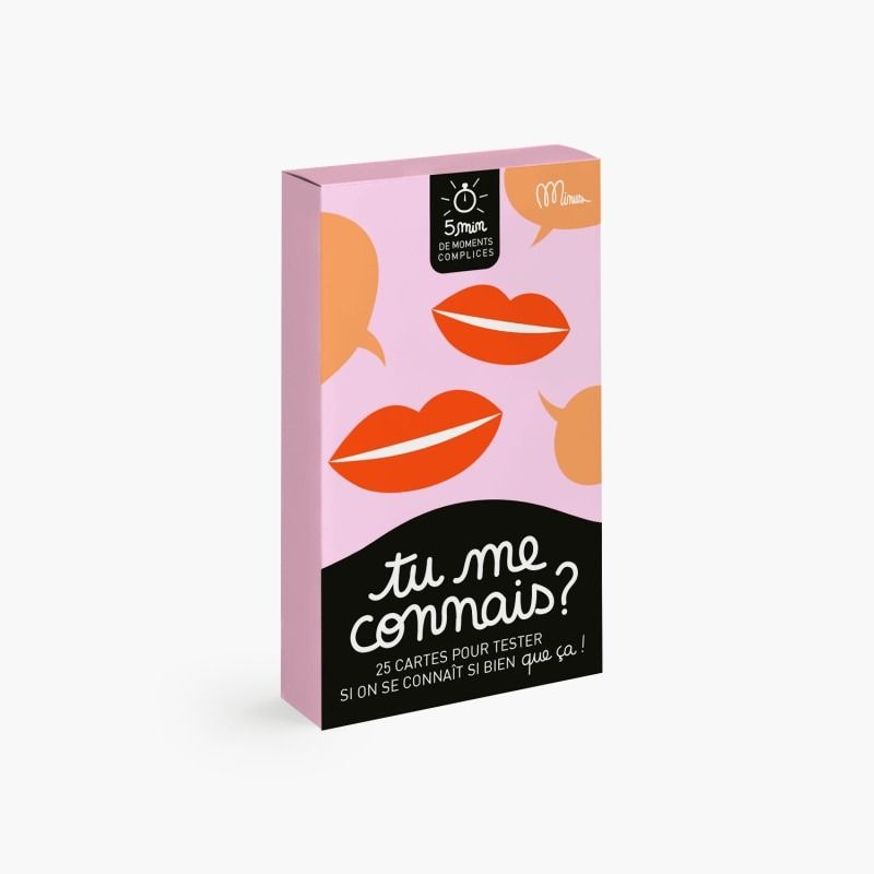 JEU DE DISCUSSION ENTRE AMIS ET EN FAMILLE "TU ME CONNAIS ?" - Minus Editions - Lili Margaret