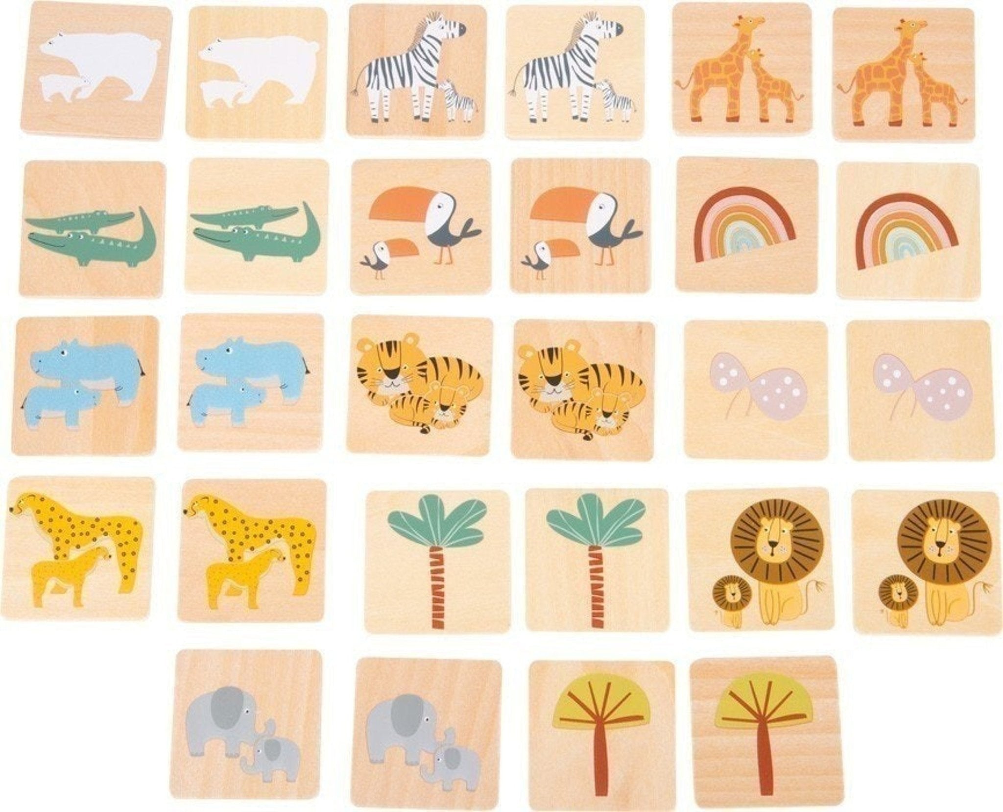 JEU MÉMO SAFARI EN BOIS – JOUET ÉDUCATIF POUR ENFANT | small foot - Lili Margaret