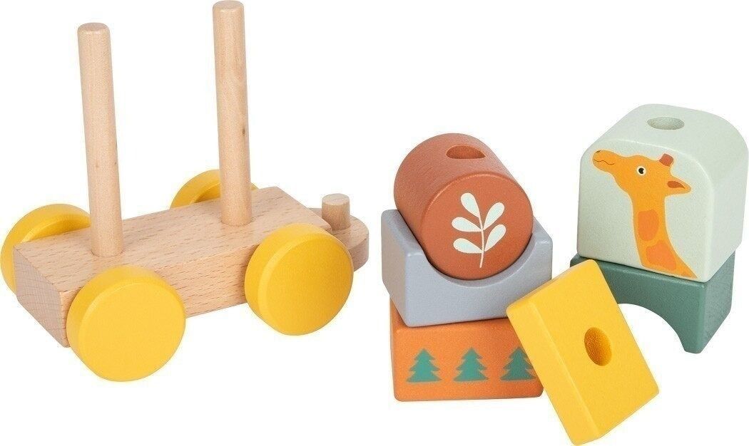 JOUET À TIRER TRAIN EN BOIS SAFARI - small foot - Lili Margaret