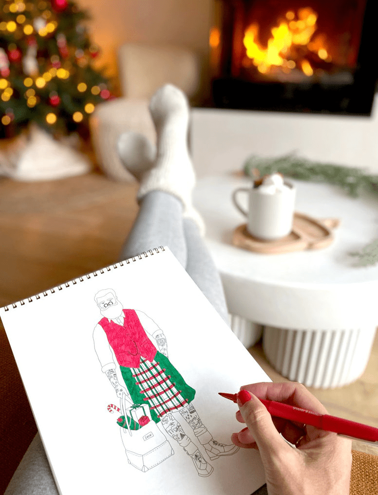 Livre coloriage noël adulte – all the ways to say - Lili Margaret