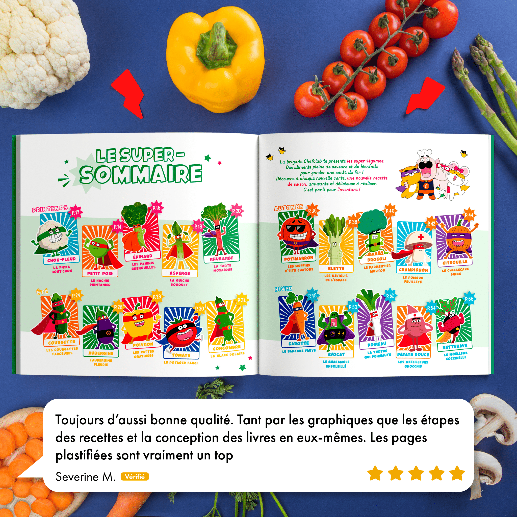 LIVRE CUISINE ENFANT LES SUPER LÉGUMES - Chefclub Kids - Lili Margaret