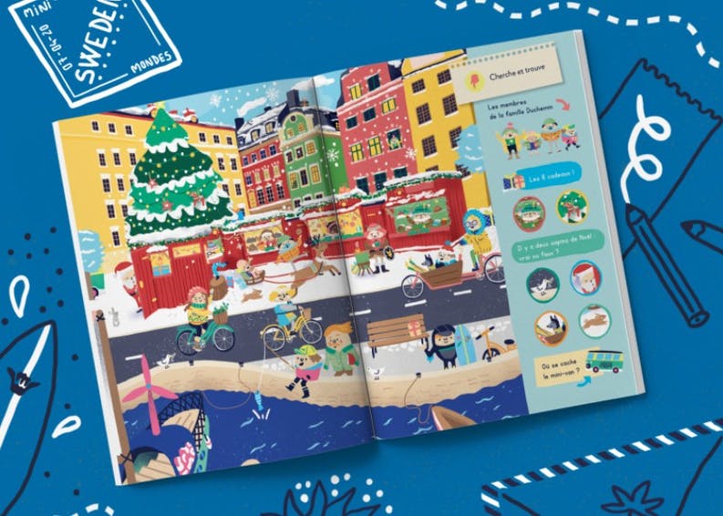 LIVRE ENFANT VOYAGES CARNET SUÈDE - Les Mini Mondes - Lili Margaret