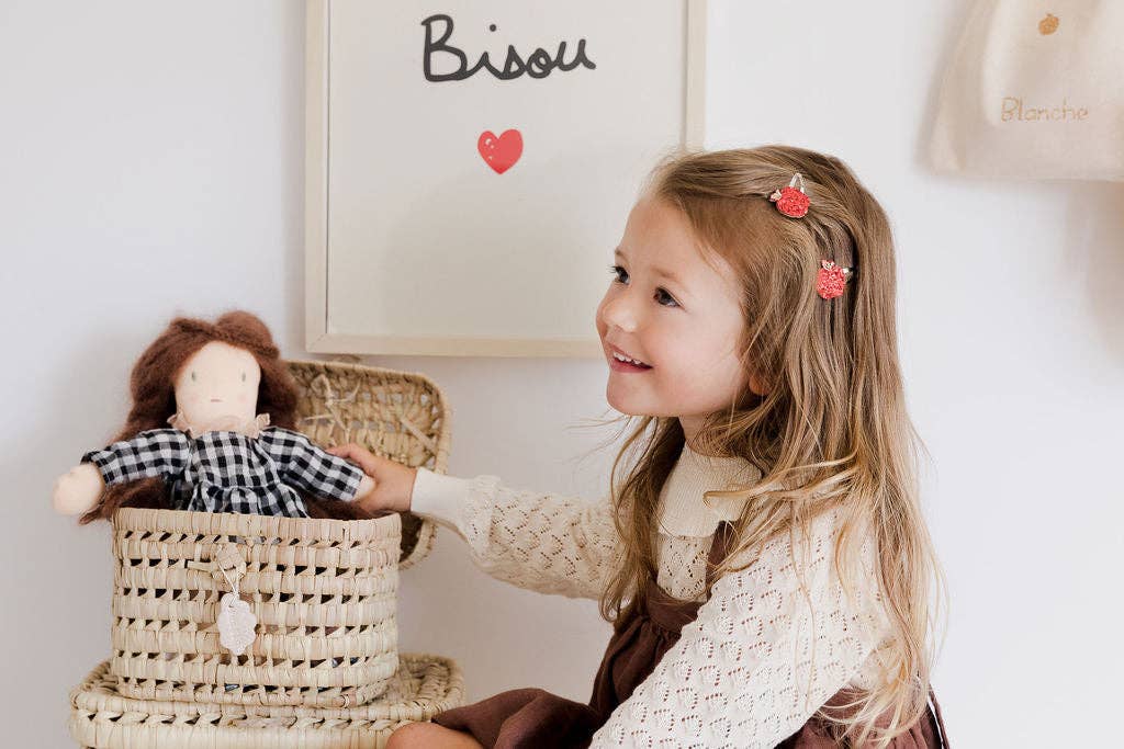 Luciole et Petit Pois - Barrettes pomme (paire) - Lili Margaret