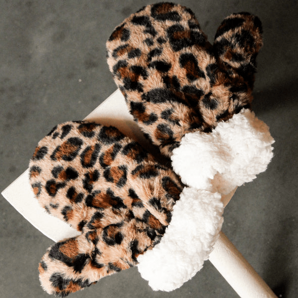 Moufles femme léopard - Gentil coquelicot - Lili Margaret