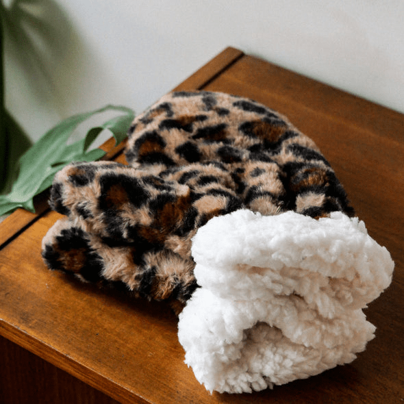 Moufles femme léopard - Gentil coquelicot - Lili Margaret