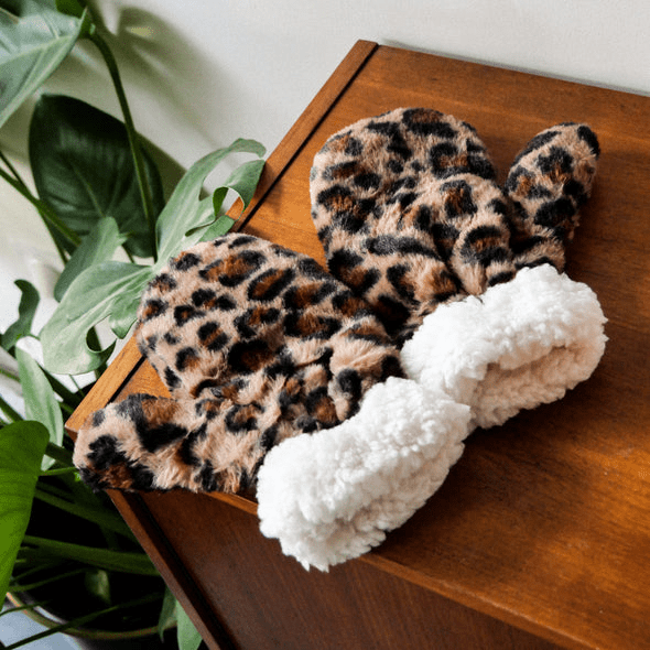 Moufles femme léopard - Gentil coquelicot - Lili Margaret