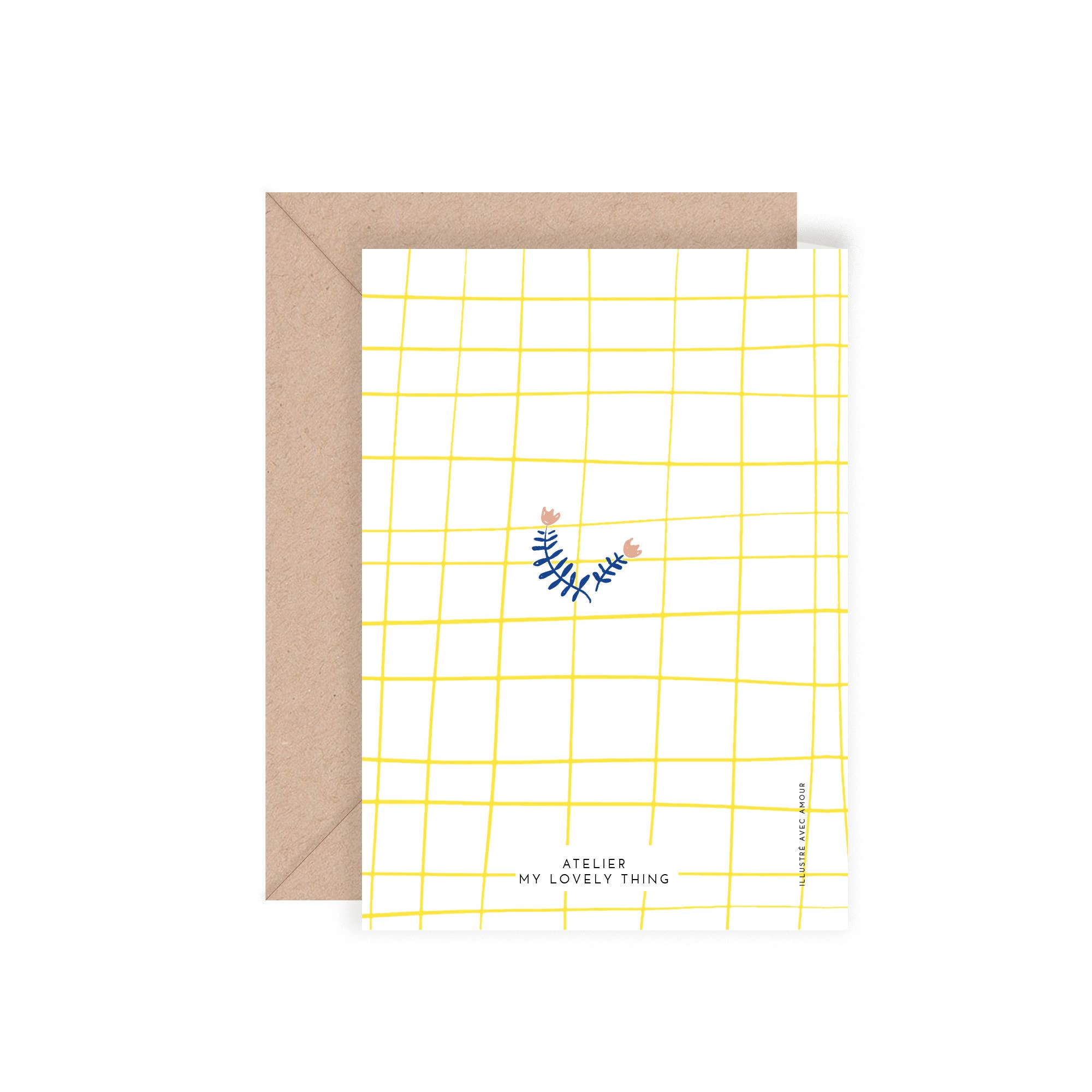 MY LOVELY THING - Carte double fleurie d&