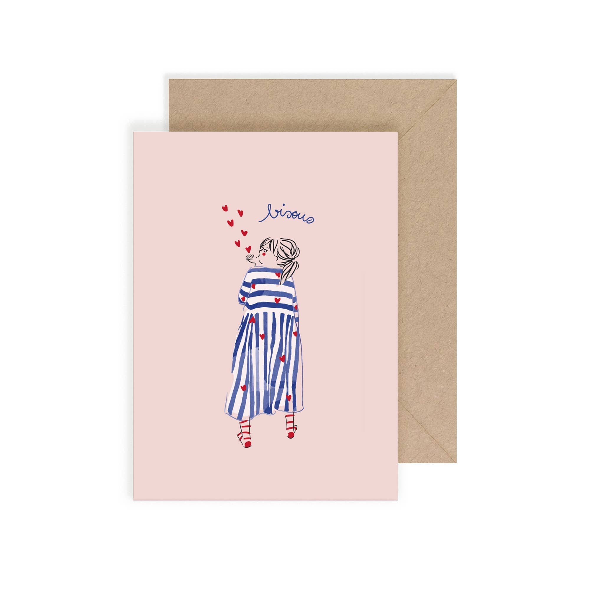 MY LOVELY THING - Carte Simple "Baisers" - Lili Margaret