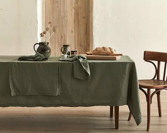 NAPPE COTON ET CHANVRE KAKI - Nydel - Lili Margaret