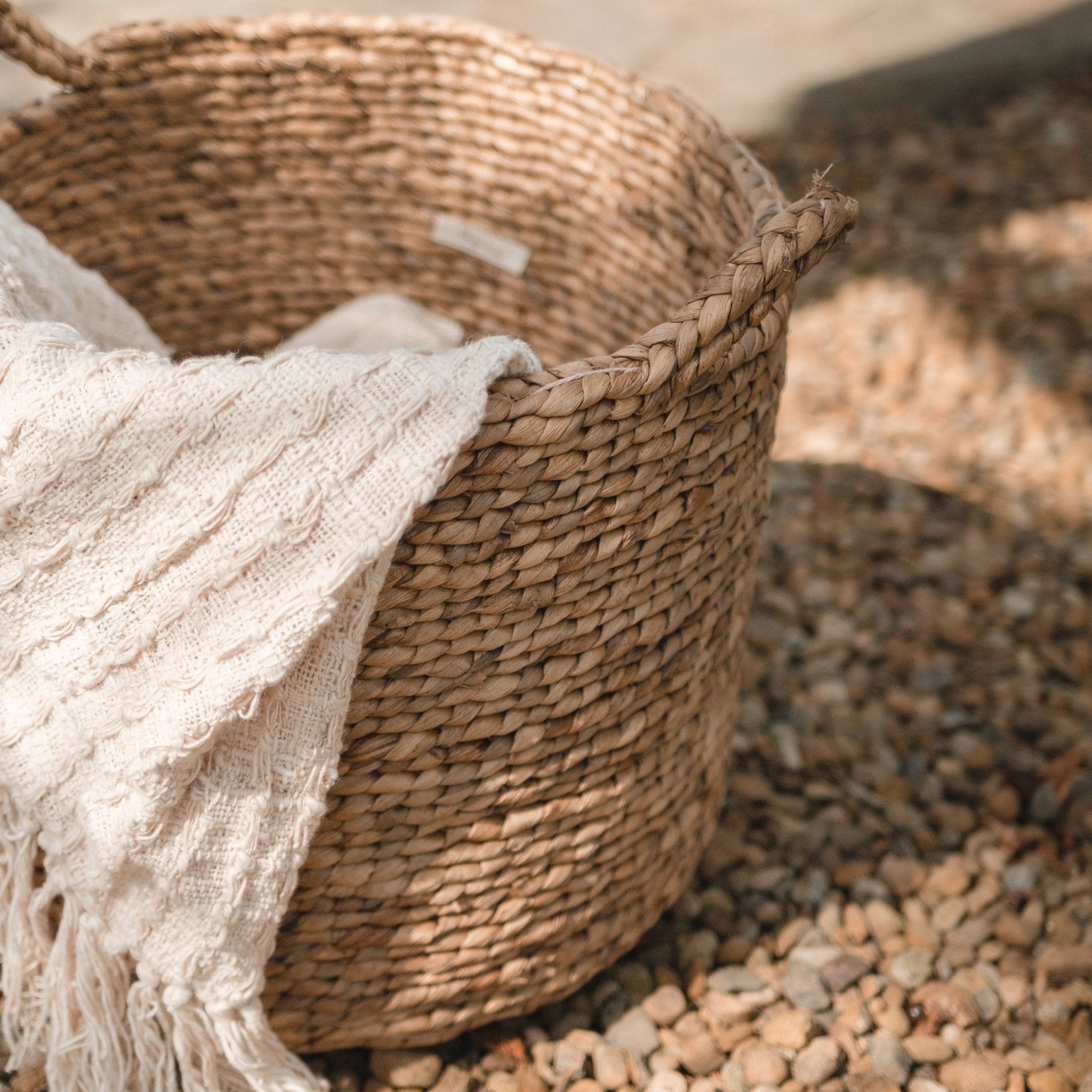 PANIER À LINGE EN JACINTHE D&
