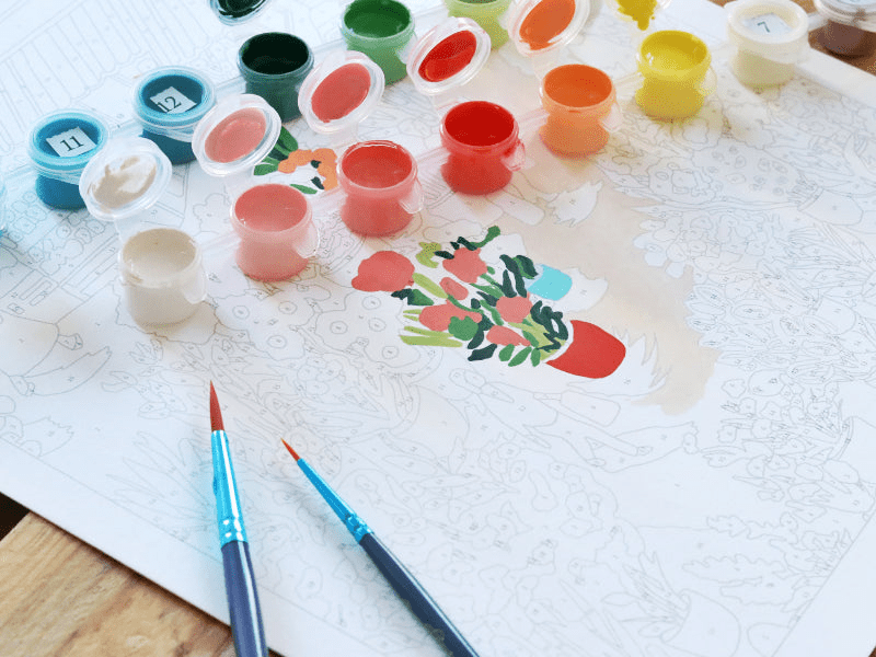 Peinture à numéro Flower Market - La petite épicerie - Lili Margaret