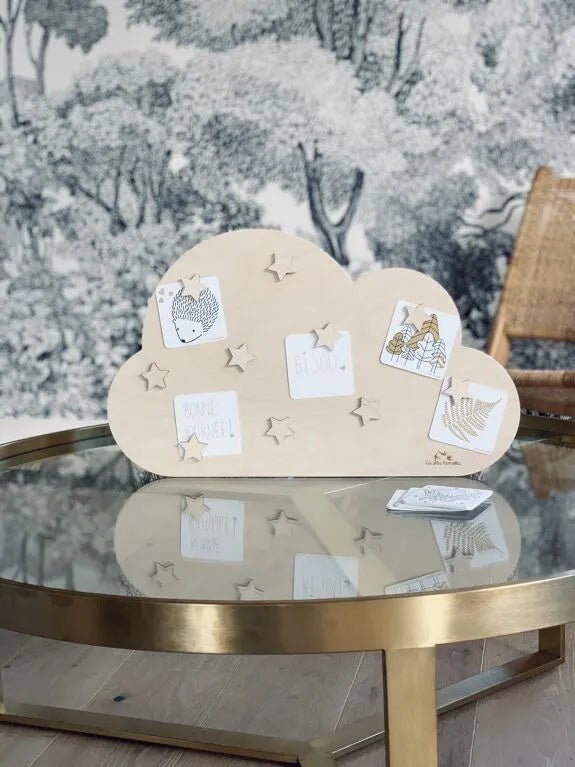 PÊLE - MÊLE NUAGE EN BOIS - Les petites hirondelles - Lili Margaret