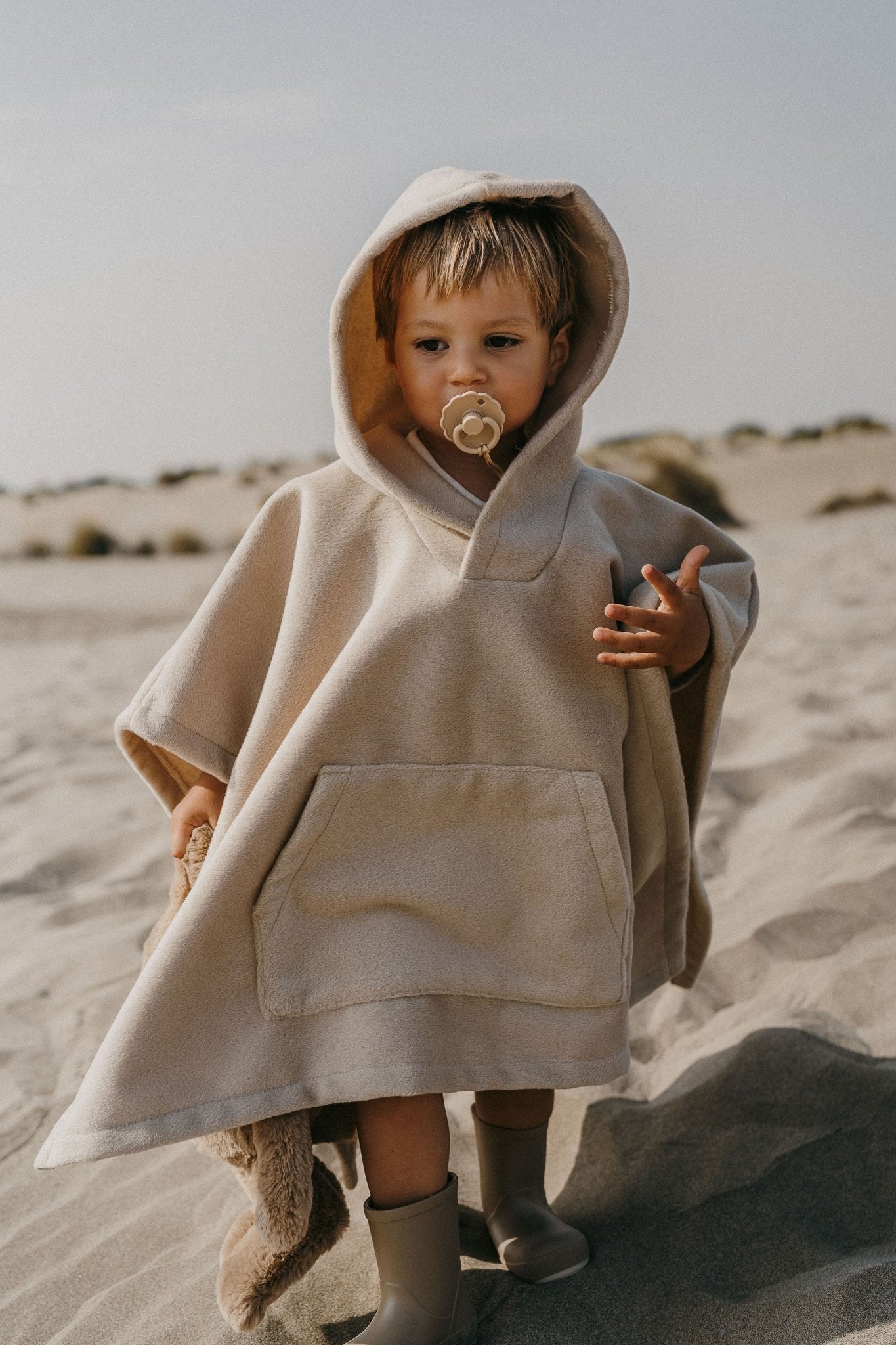 Poncho hiver enfant beige - zakuw - Lili Margaret