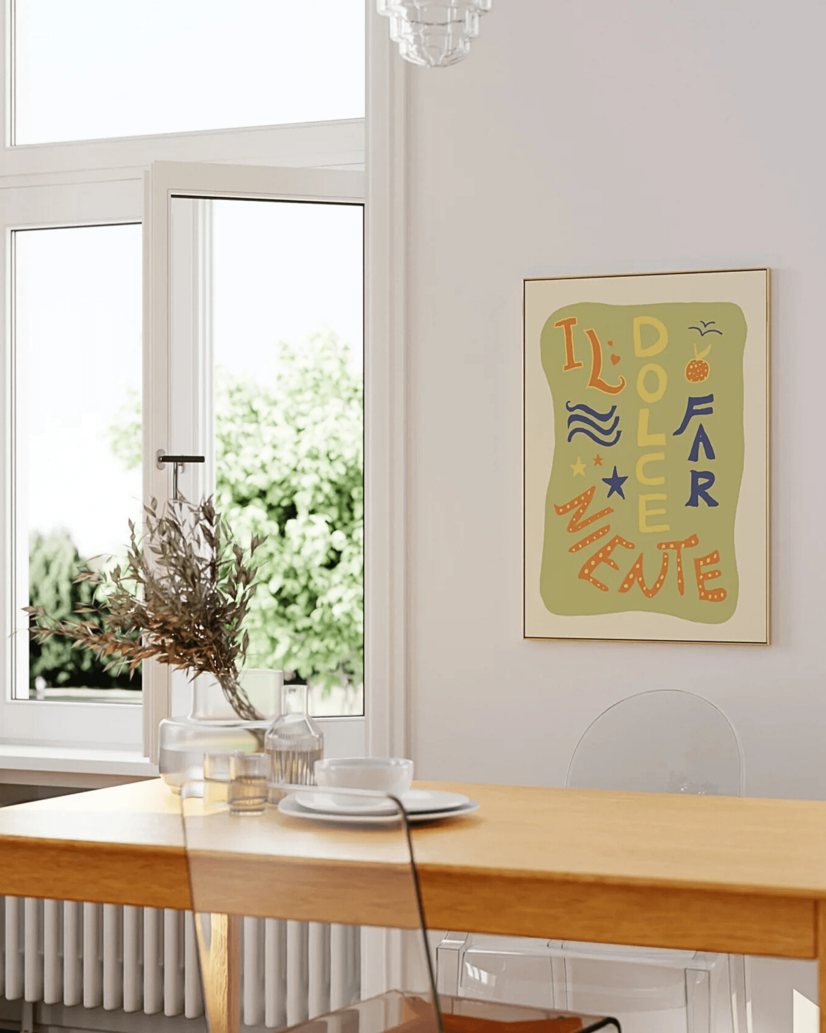 POSTER MURAL COLORÉ LE DOLCE FARNIENTE – DÉTENTE À L’ITALIENNE - Lili Margaret