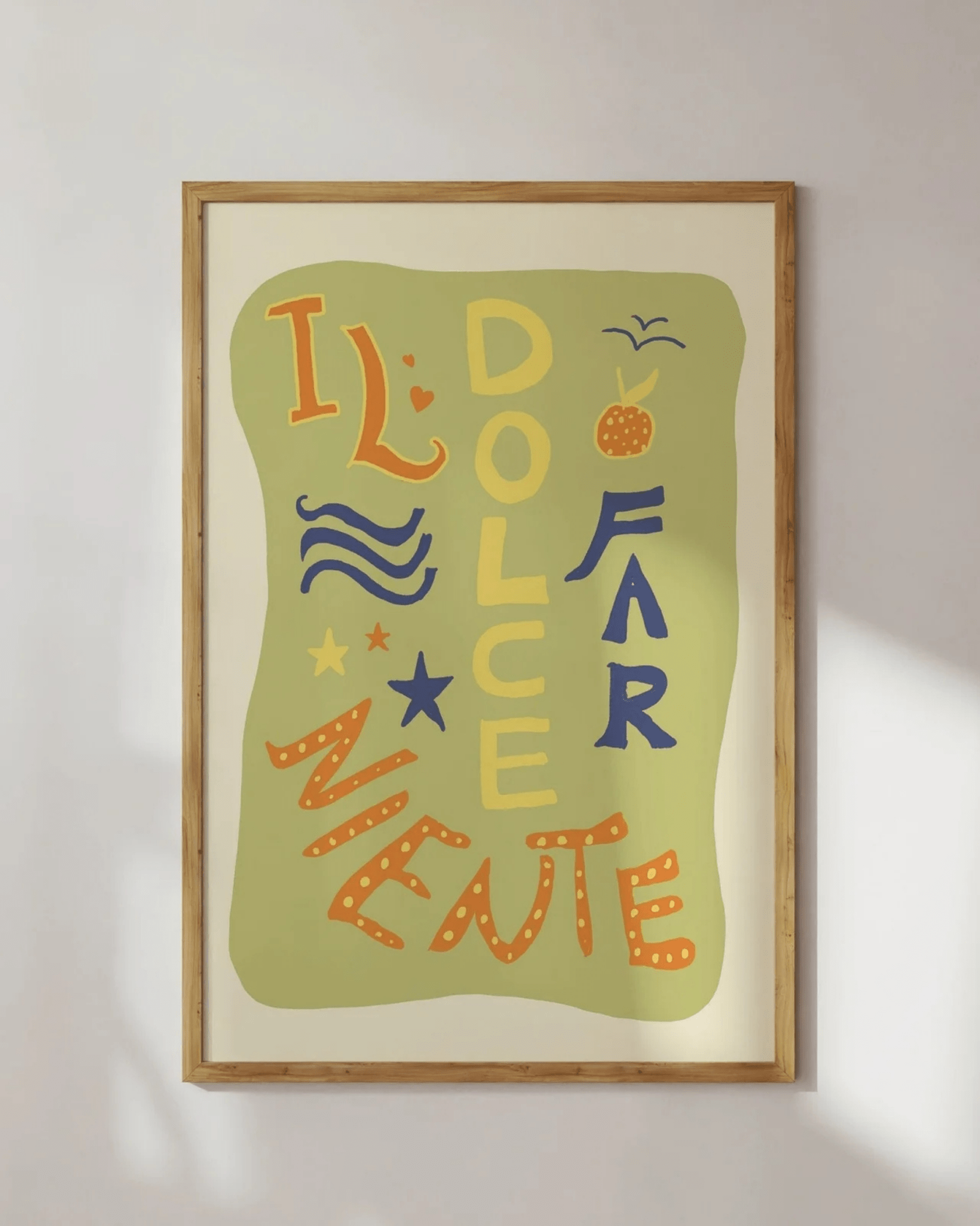 POSTER MURAL COLORÉ LE DOLCE FARNIENTE – DÉTENTE À L’ITALIENNE - Lili Margaret