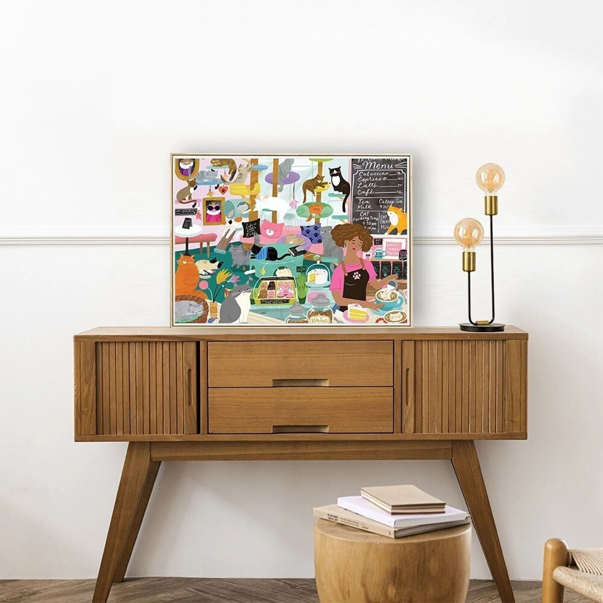 Puzzle 1000 pièces - Mon lieu préféré : le Café à Chats - Lili Margaret