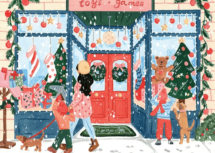 Puzzle de Noël adulte 1000 pièces - The Toy Store - Lili Margaret