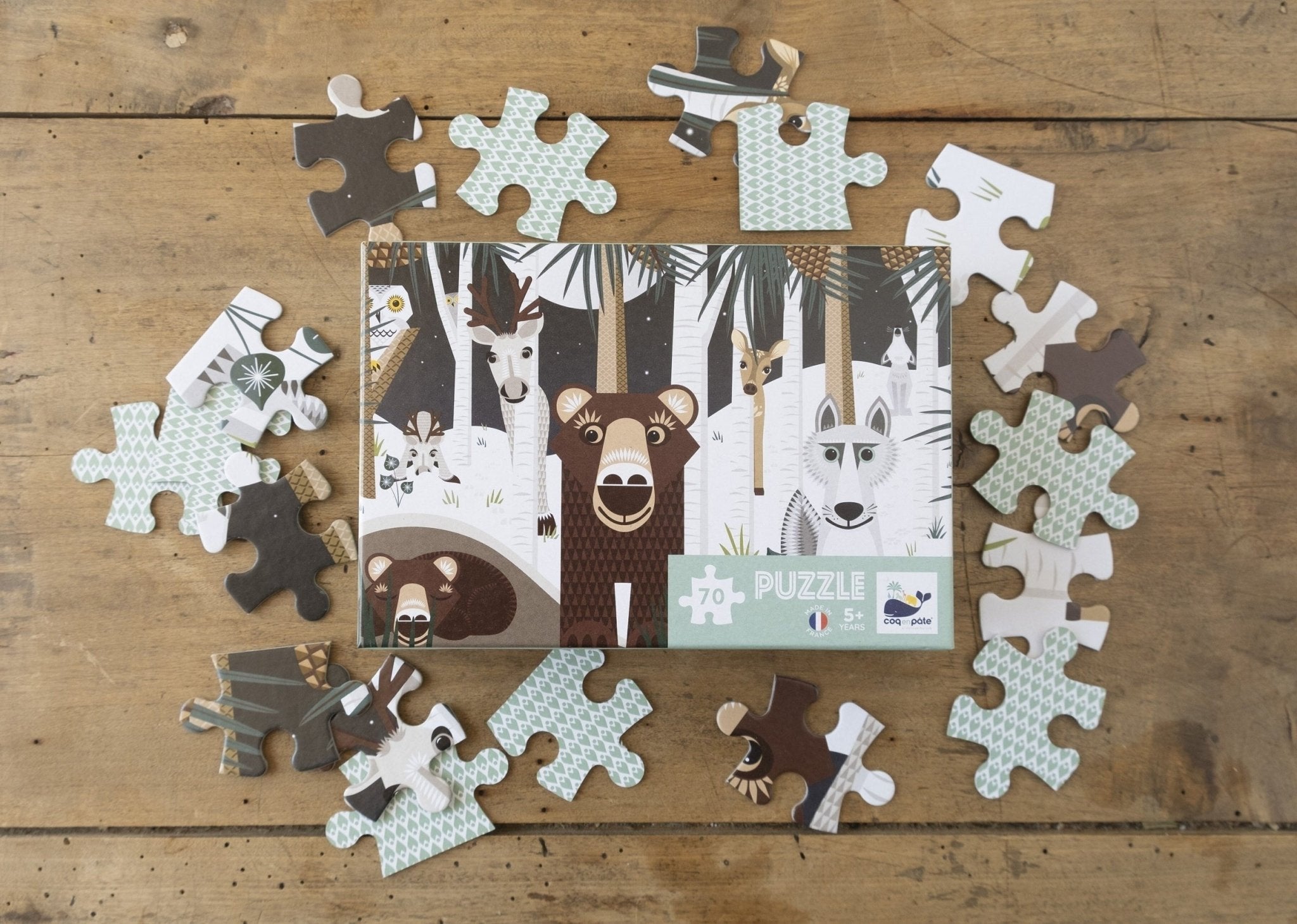 PUZZLE ENFANT ANIMAUX WINTER - Coq en pâte - Lili Margaret
