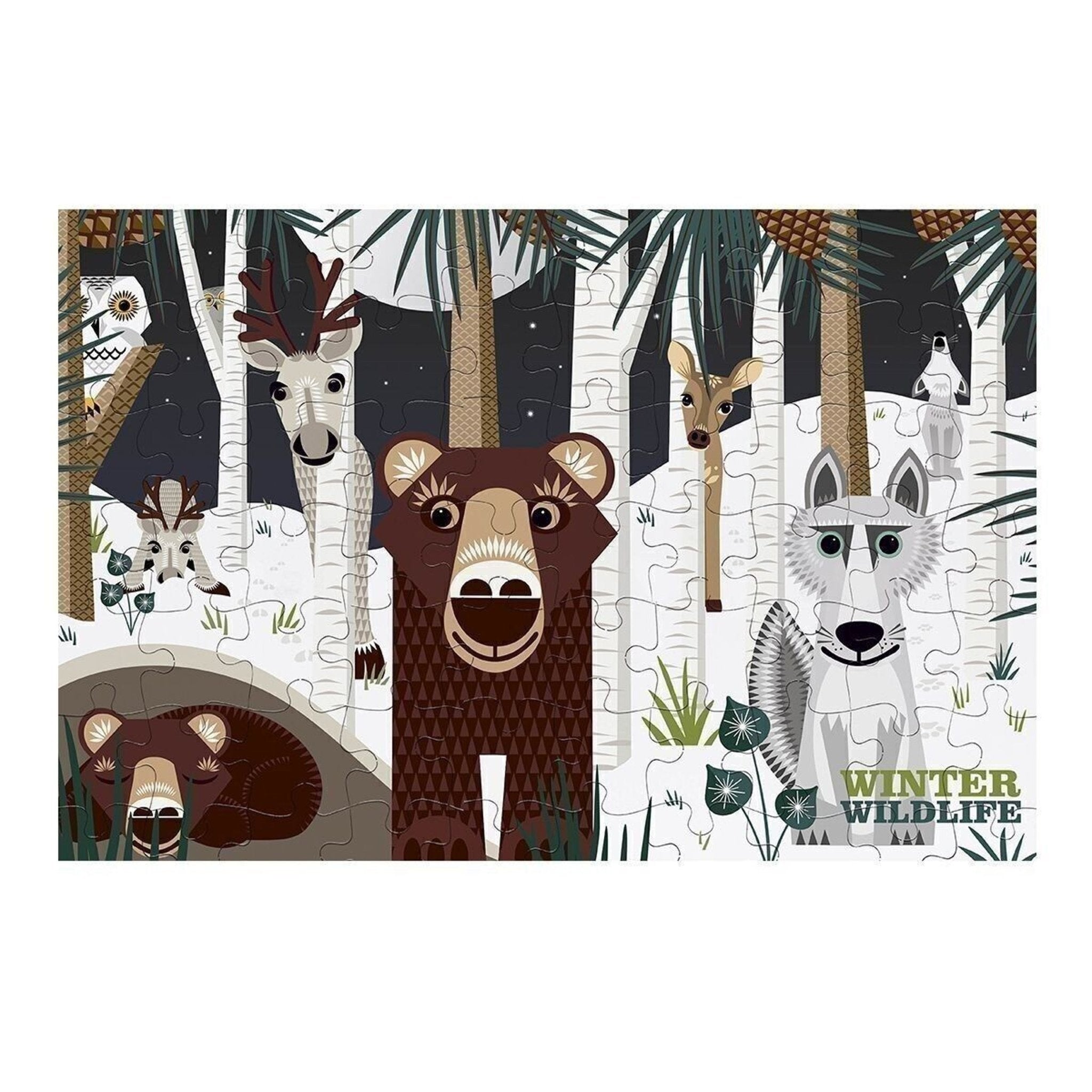 PUZZLE ENFANT ANIMAUX WINTER - Coq en pâte - Lili Margaret