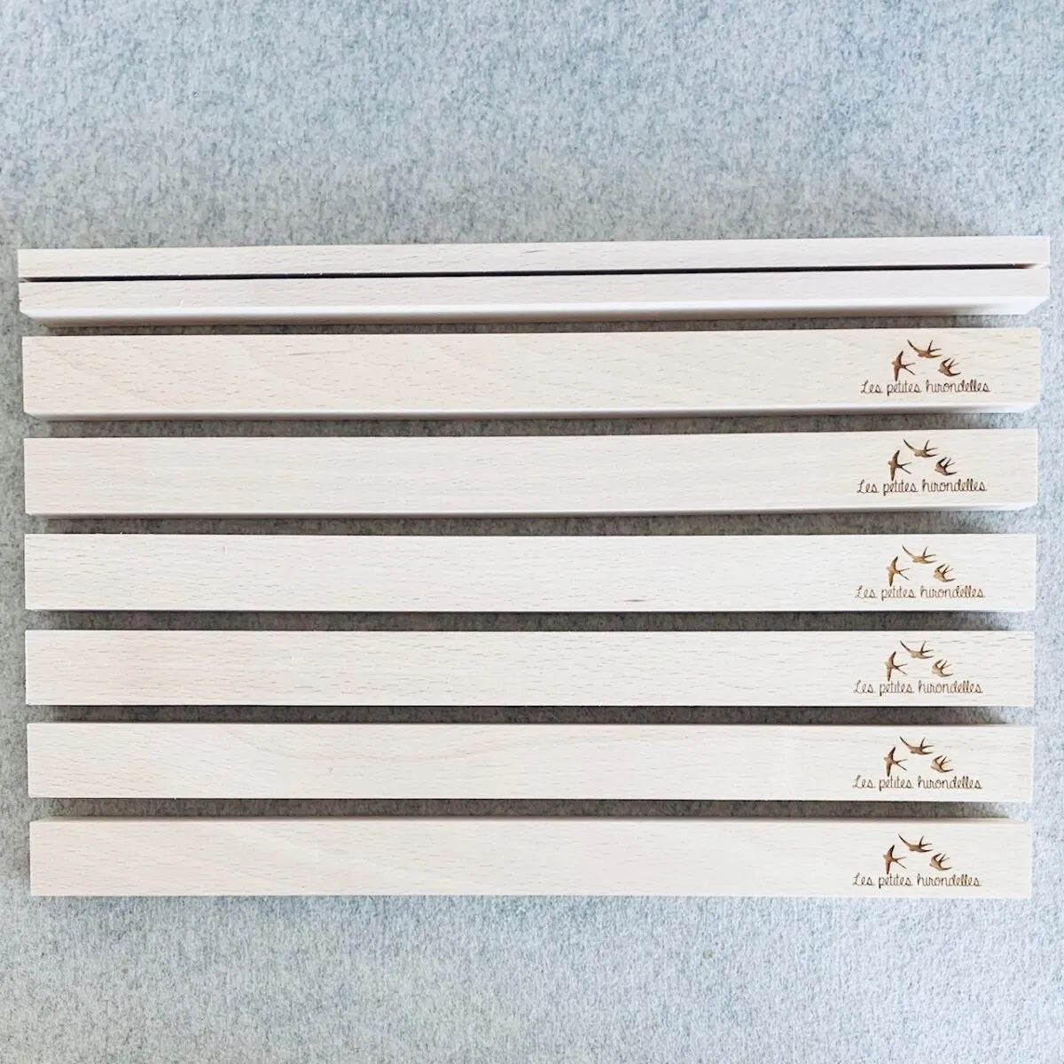 RÉGLETTE EN BOIS - Les petites hirondelles - Lili Margaret