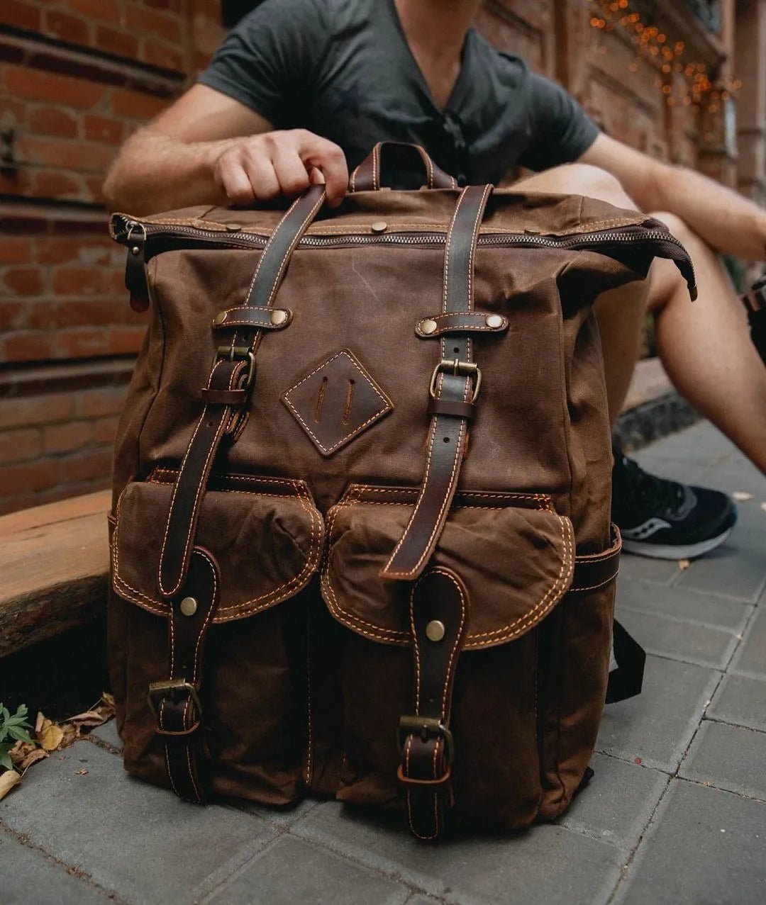 SAC À DOS HOMME VINTAGE "L&