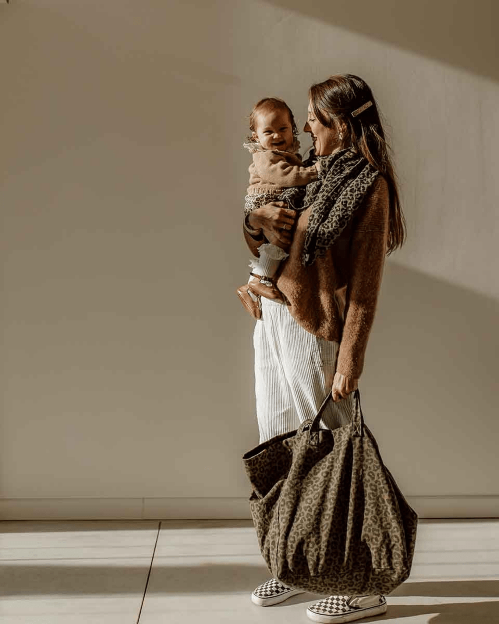 Sac cabas léopard Elisa Olive - Rose in April - Lili Margaret