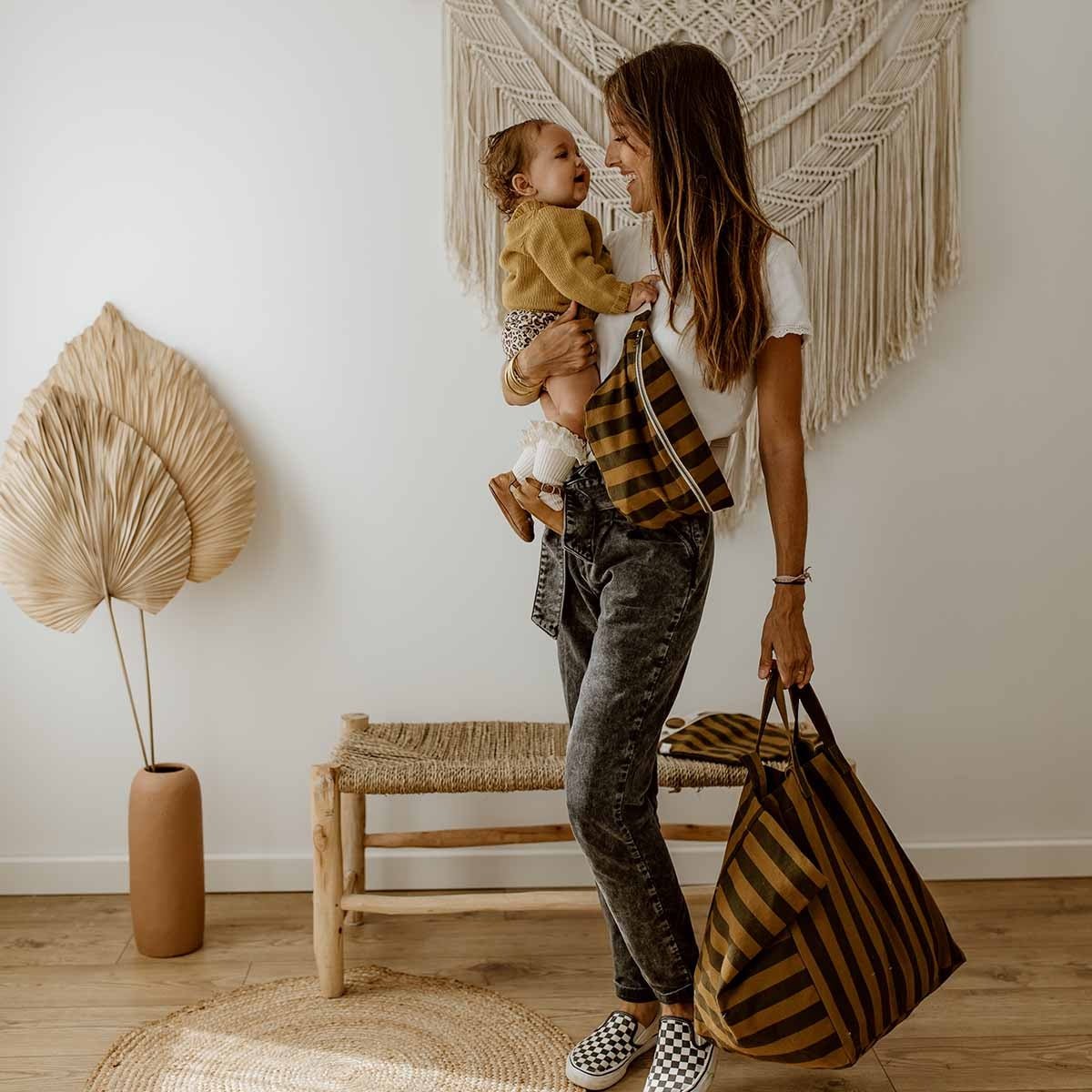 Sac cabas rayures Elisa Cumin - Rose in April - Lili Margaret