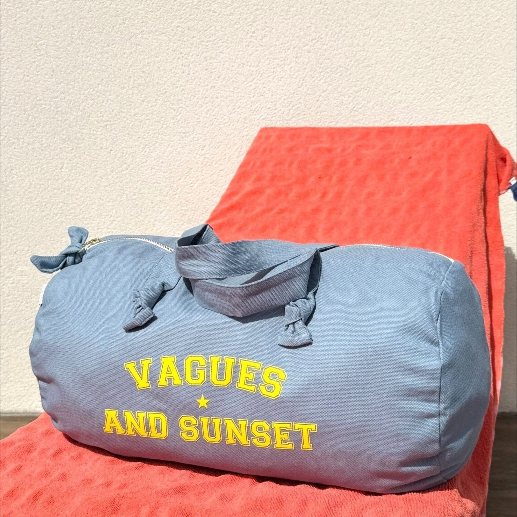 SAC POLOCHON VAGUES AND SUNSET BLEU ET JAUNE - Marcel et Lily - Lili Margaret