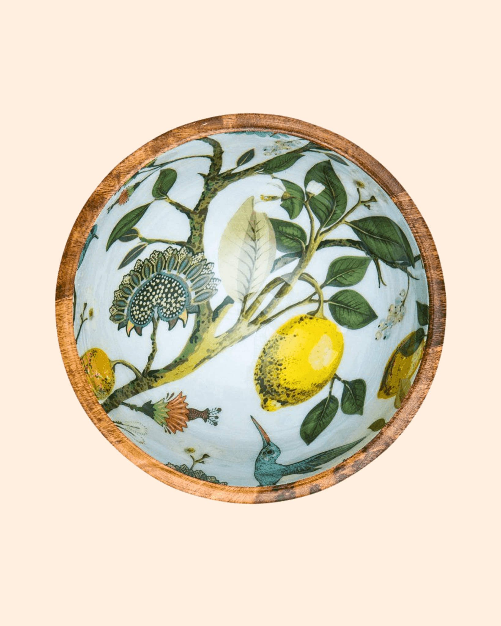 Saladier bois de manguier lemon bird - by room - Lili Margaret