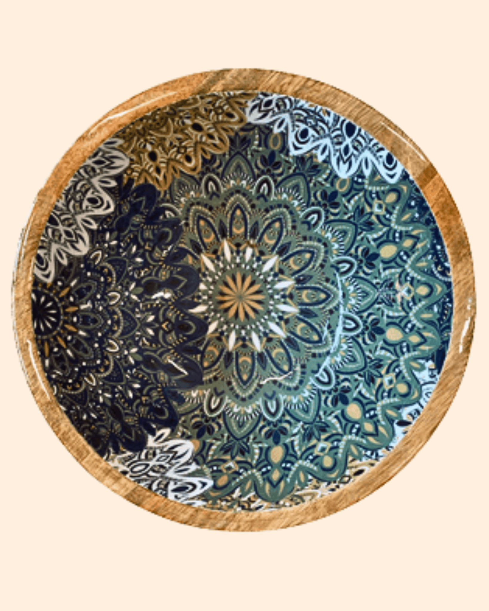 Saladier bois de manguier multi mandala - by room - Lili Margaret