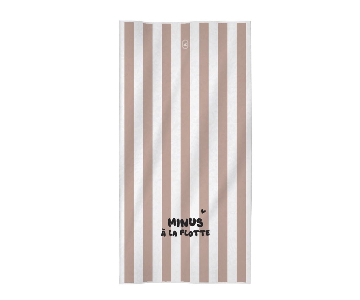 Serviette de plage enfant Minus à la flotte rose - Zakuw - Lili Margaret